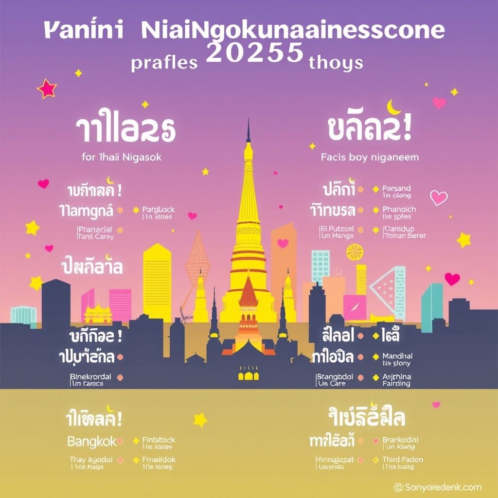 อัปเดตชื่อเล่นลูกชายและลูกสาวไทยปี 2025